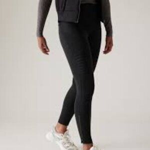 Athleta Delancey Moto Tight Black M